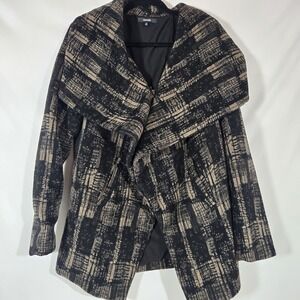 Anthropologie Funktional Cowl Neck Zipper Jacket | Wool Blend | Size Large